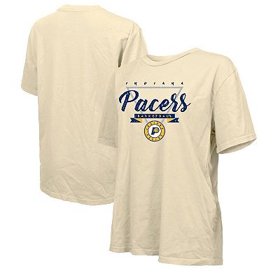 Women's Majestic Threads Cream Indiana Pacers Oversized T-Shirt