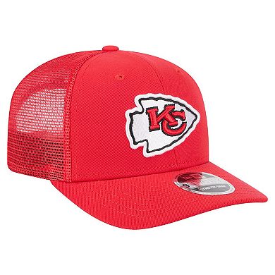 Men's New Era Red Kansas City Chiefs Team Collection 9SEVENTY Stretch-Snap Adjustable Hat