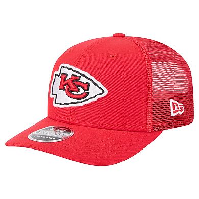 Men's New Era Red Kansas City Chiefs Team Collection 9SEVENTY Stretch-Snap Adjustable Hat