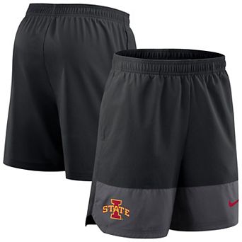 Men's Nike Black Iowa State Cyclones 2025 Sideline Performance Shorts
