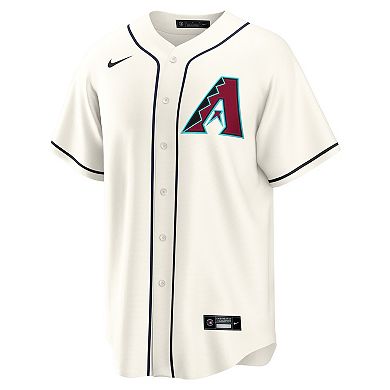 Men's Nike Eugenio Su��rez Cream Arizona Diamondbacks Home Replica Jersey