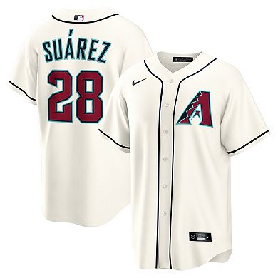 Men's Nike Eugenio Su��rez Cream Arizona Diamondbacks Home Replica Jersey