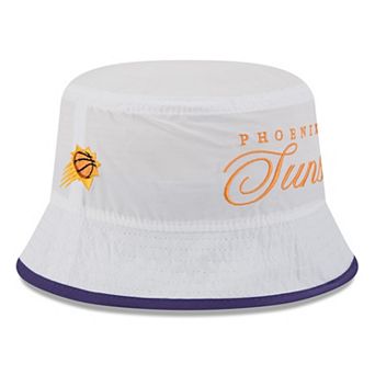 Men's New Era White/Purple Phoenix Suns 2025 NBA Draft Nylon Bucket Hat