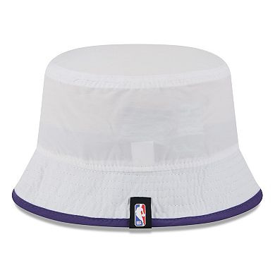 Men's New Era White/Purple Phoenix Suns 2025 NBA Draft Nylon Bucket Hat