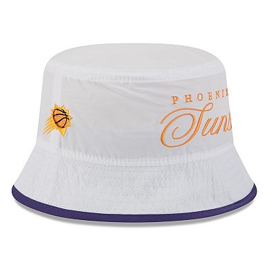 Men's New Era White/Purple Phoenix Suns 2025 NBA Draft Nylon Bucket Hat