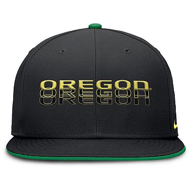 Men's Nike Black Oregon Ducks True Primetime Performance Fitted Hat