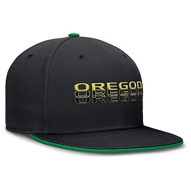 Men's Nike Black Oregon Ducks True Primetime Performance Fitted Hat