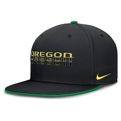 Men's Nike Black Oregon Ducks True Primetime Performance Fitted Hat
