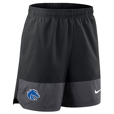 Men's Nike Black Boise State Broncos 2025 Sideline Performance Shorts