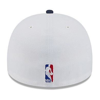 Men's New Era White/Navy Minnesota Timberwolves 2025 NBA Draft A-Frame 59FIFTY Fitted Hat