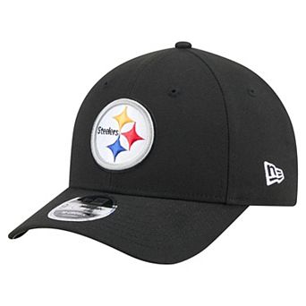 Men's New Era Black Pittsburgh Steelers Team Collection 9FORTY M-Crown Adjustable Hat