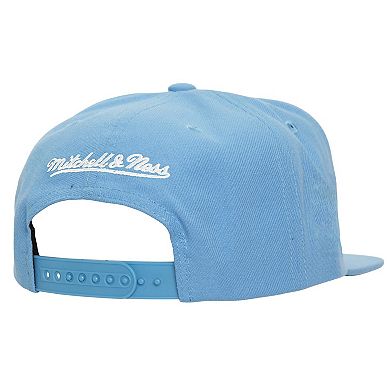 Men's Mitchell & Ness Powder Blue Milwaukee Brewers Cooperstown Collection Basic Flip Snapback Hat