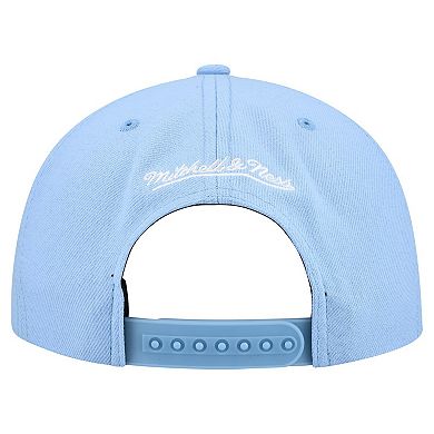 Men's Mitchell & Ness Powder Blue Milwaukee Brewers Cooperstown Collection Basic Flip Snapback Hat