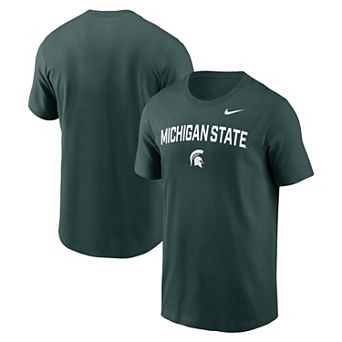 Men's Nike Green Michigan State Spartans Primetime Arch Stack T-Shirt