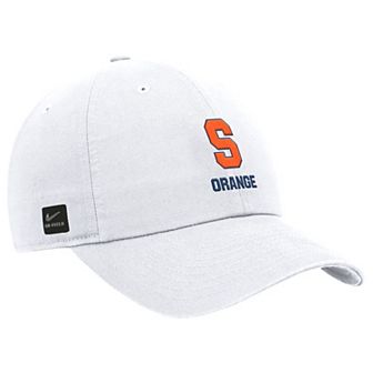 Men's Nike White Syracuse Orange 2025 On-Field Club Adjustable Hat