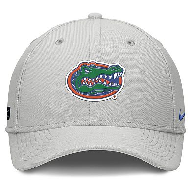 Men's Nike Gray Florida Gators Rise Practice Performance Flex Hat