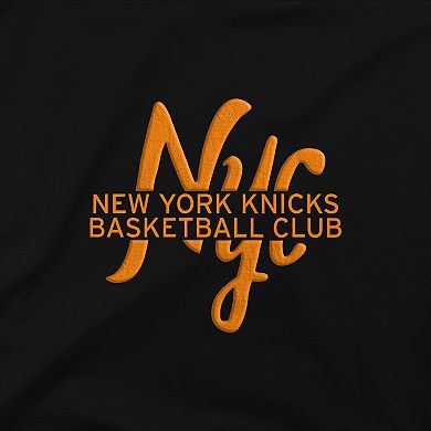 Unisex Stadium Essentials Black New York Knicks Oversized Forever NYC T-Shirt
