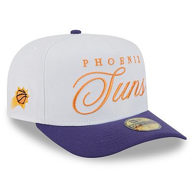 Men's New Era White/Purple Phoenix Suns 2025 NBA Draft A-Frame 59FIFTY Fitted Hat