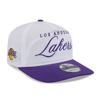Men's New Era White/Purple Los Angeles Lakers 2025 NBA Draft On-Stage Nylon 19TWENTY Adjustable Hat