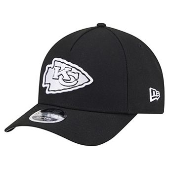 Men's New Era Black Kansas City Chiefs Team Collection 9FORTY M-Crown A-Frame Adjustable Hat