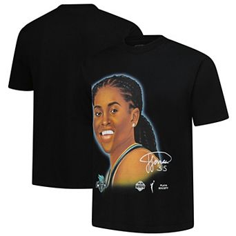 Unisex Playa Society Jonquel Jones #35 Black New York Liberty Sketch T-Shirt