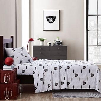 Las Vegas Raiders Twin Bedding Sheet Set