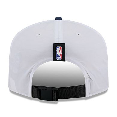 Men's New Era White/Navy Minnesota Timberwolves 2025 NBA Draft On-Stage Nylon 19TWENTY Adjustable Hat