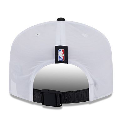 Men's New Era White/Black Miami Heat 2025 NBA Draft On-Stage Nylon 19TWENTY Adjustable Hat