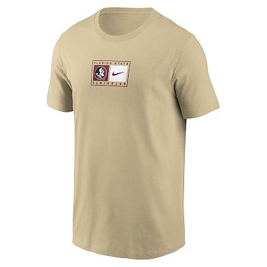 Men's Nike Gold Florida State Seminoles Campus Logo Swoosh T-Shirt