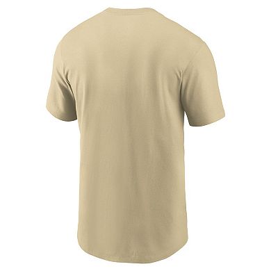 Men's Nike Gold Florida State Seminoles Campus Logo Swoosh T-Shirt