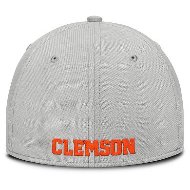 Men's Nike Gray Clemson Tigers Rise Practice Performance Flex Hat