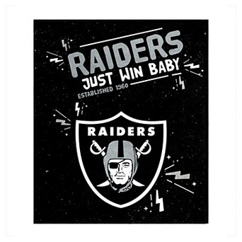 Las Vegas Raiders 60" x 70" Plush Throw Blanket