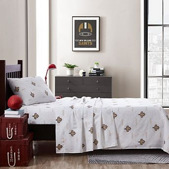 New Orleans Saints Twin Bedding Sheet Set