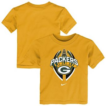 Toddler Nike Gold Green Bay Packers Icon Legend T-Shirt
