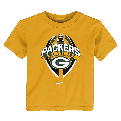 Toddler Nike Gold Green Bay Packers Icon Legend T-Shirt