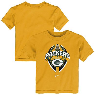 Toddler Nike Gold Green Bay Packers Icon Legend T-Shirt