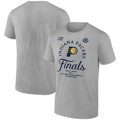 Men's Fanatics Steel Indiana Pacers 2025 Eastern Conference Champions Locker Room T-Shirt
