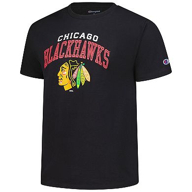 Men's Champion Black Chicago Blackhawks Primary Logo T-Shirt