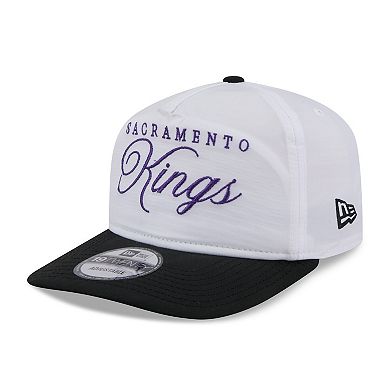 Men's New Era White/Black Sacramento Kings 2025 NBA Draft On-Stage Nylon 19TWENTY Adjustable Hat