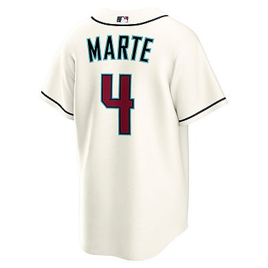 Men's Nike Ketel Marte Cream Arizona Diamondbacks Home Replica Jersey