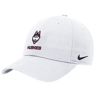 Men's Nike White UConn Huskies 2025 On-Field Club Adjustable Hat