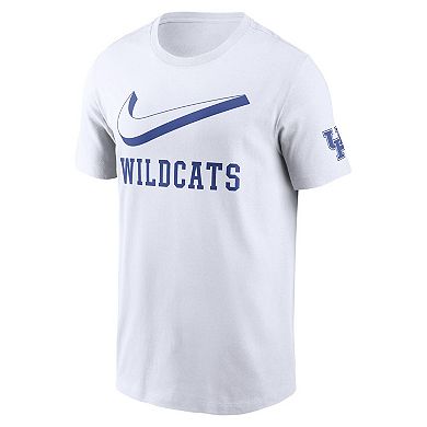 Men's Nike White Kentucky Wildcats Primetime 2-Hit Swoosh T-Shirt