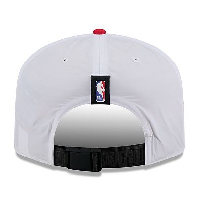 Men's New Era White/Red Houston Rockets 2025 NBA Draft On-Stage Nylon 19TWENTY Adjustable Hat