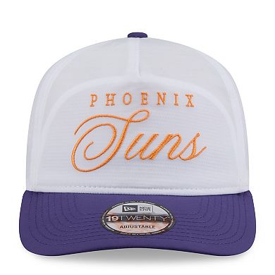 Men's New Era White/Purple Phoenix Suns 2025 NBA Draft On-Stage Nylon 19TWENTY Adjustable Hat