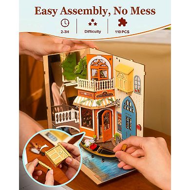 DIY 3D Book Nook Kit - Romantic Venice 110pcs