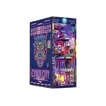 DIY 3D Book Nook Kit: Cyber City 284 pc