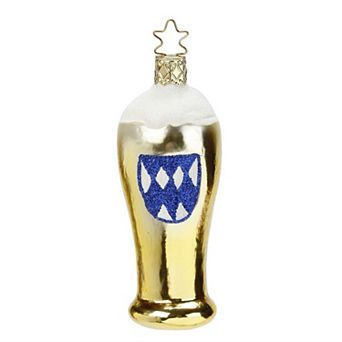 Inge Glas Bavarian Wheat Beer Glass Blown Glass German Christmas Ornament