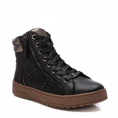 Carmela Collection Leather Sneaker Booties By Xti
