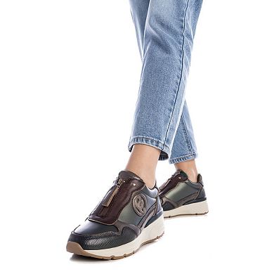 Carmela Collection Women's Leather Casual Sneakers By Xti