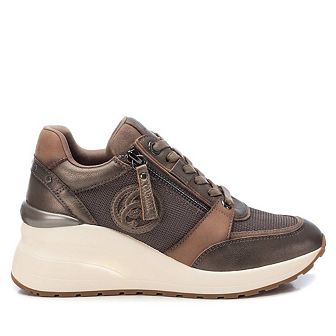 Carmela Women's Casual Wedge Leather Sneakers 161844